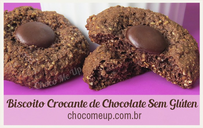 Receita de Biscoito Crocante de Chocolate Sem Glúten - Receitas ChocoMeUp!