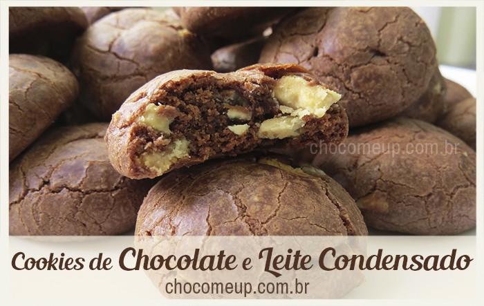 Receita de Cookies de Chocolate e Leite Condensado - Receitas ChocoMeUp!