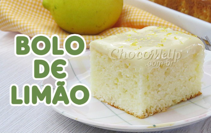 Receita de Bolo de limão sem leite